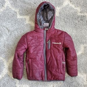 Toddler thick quilted winter zip up jacket